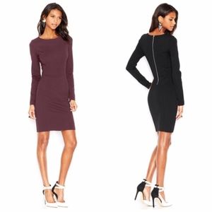 Bar III long sleeved ponte knit dress XXS